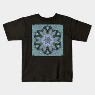 Abstract Sci-fi bio-tech Kaleidoscope pattern (Seamless) 18 Kids T-Shirt